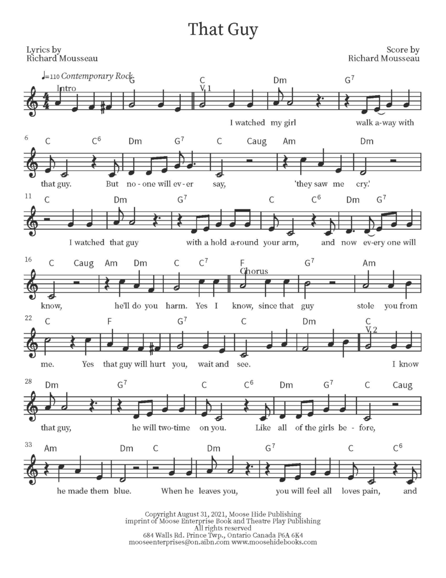 That Guy That Guy Piano scores gallery preview page 1