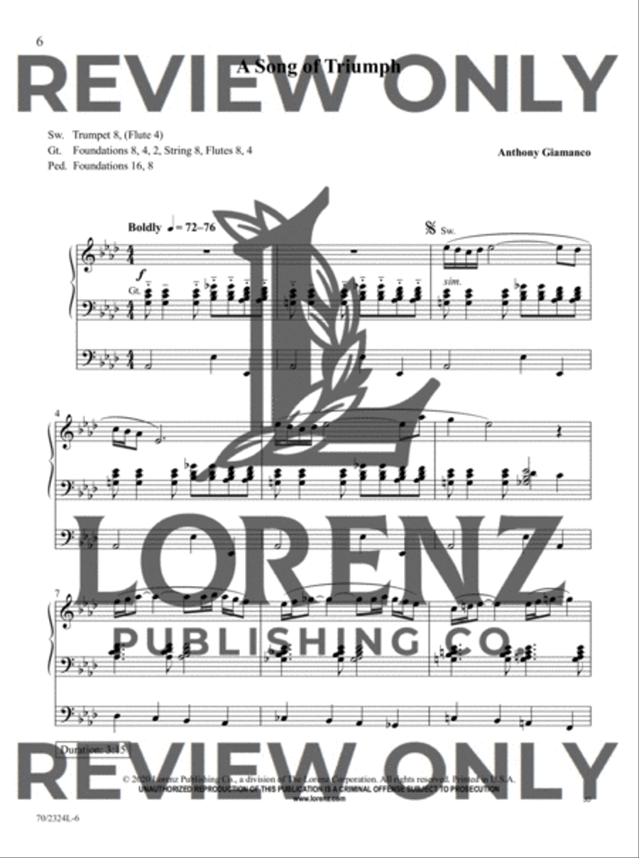 The Sacred Organ Library, Vol. 10 Organ Solo scores gallery preview page 4