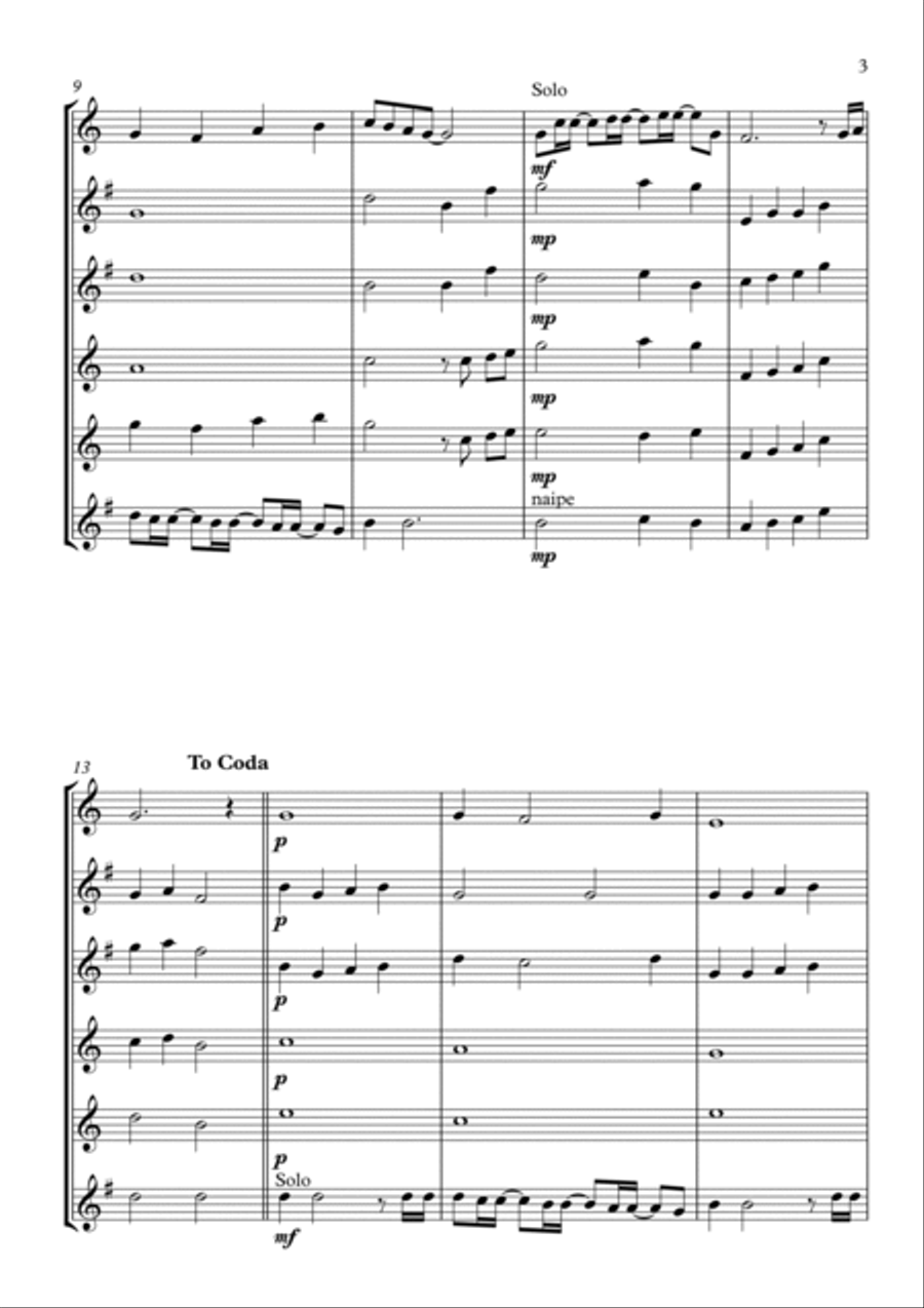 Great is the Lord Great is the Lord Woodwind Quartet scores gallery preview page 3