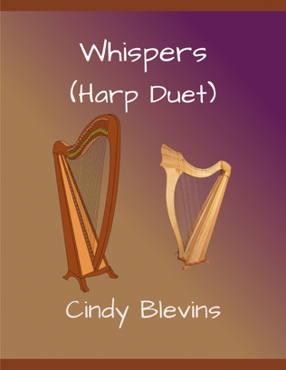 Book cover for Whispers, Harp Duet