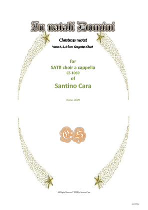 In natali Domini - Christmas motet for SATB choir a cappella