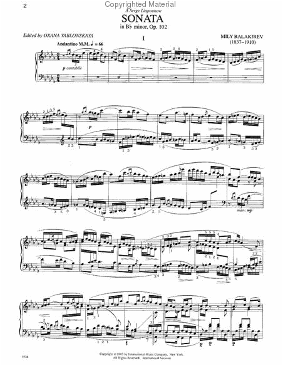 Sonata In Bb Minor, Opus 102 Piano Solo scores gallery preview page 2