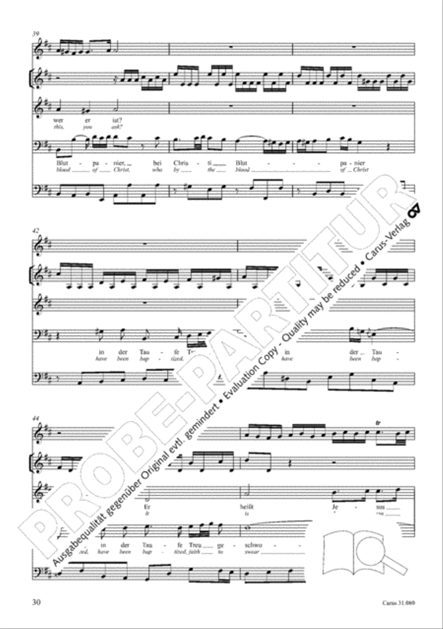 A mighty fortress is our God (Ein feste Burg ist unser Gott) 4-Part scores gallery preview page 31