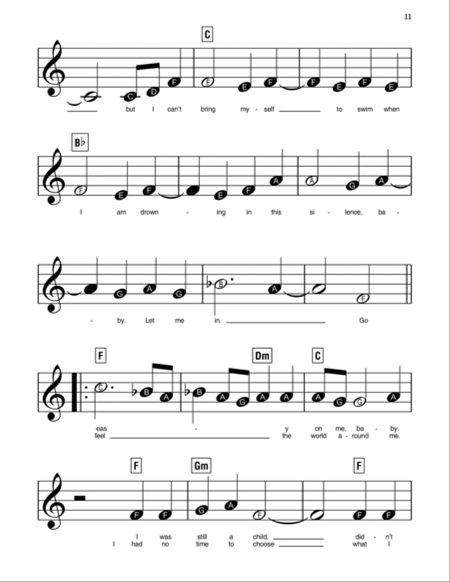 Easy On Me Easy Piano scores gallery preview page 2