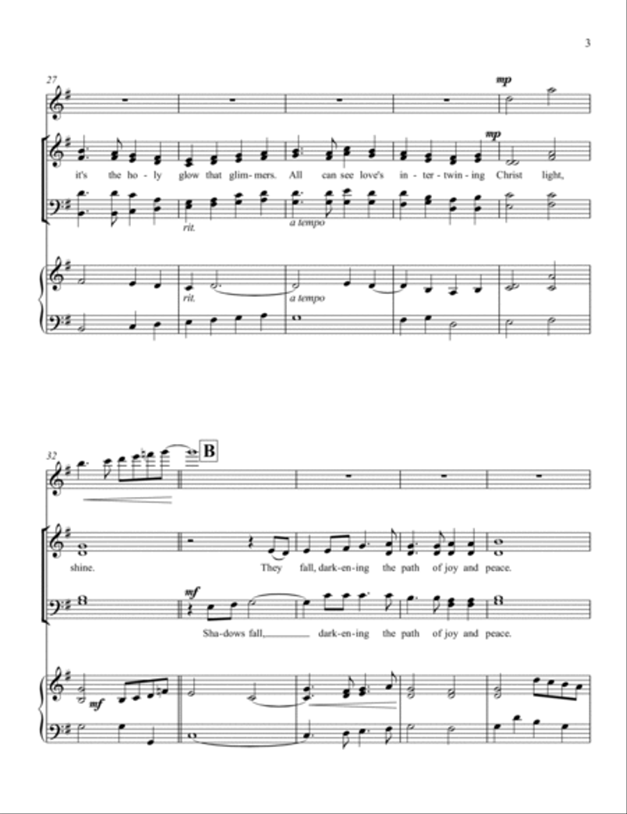 Christ Light, Shine Christ Light, Shine 4-Part scores gallery preview page 3