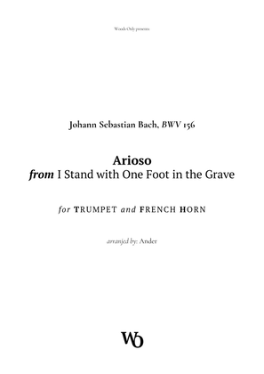 Book cover for Arioso by Bach for Trumpet and French Horn