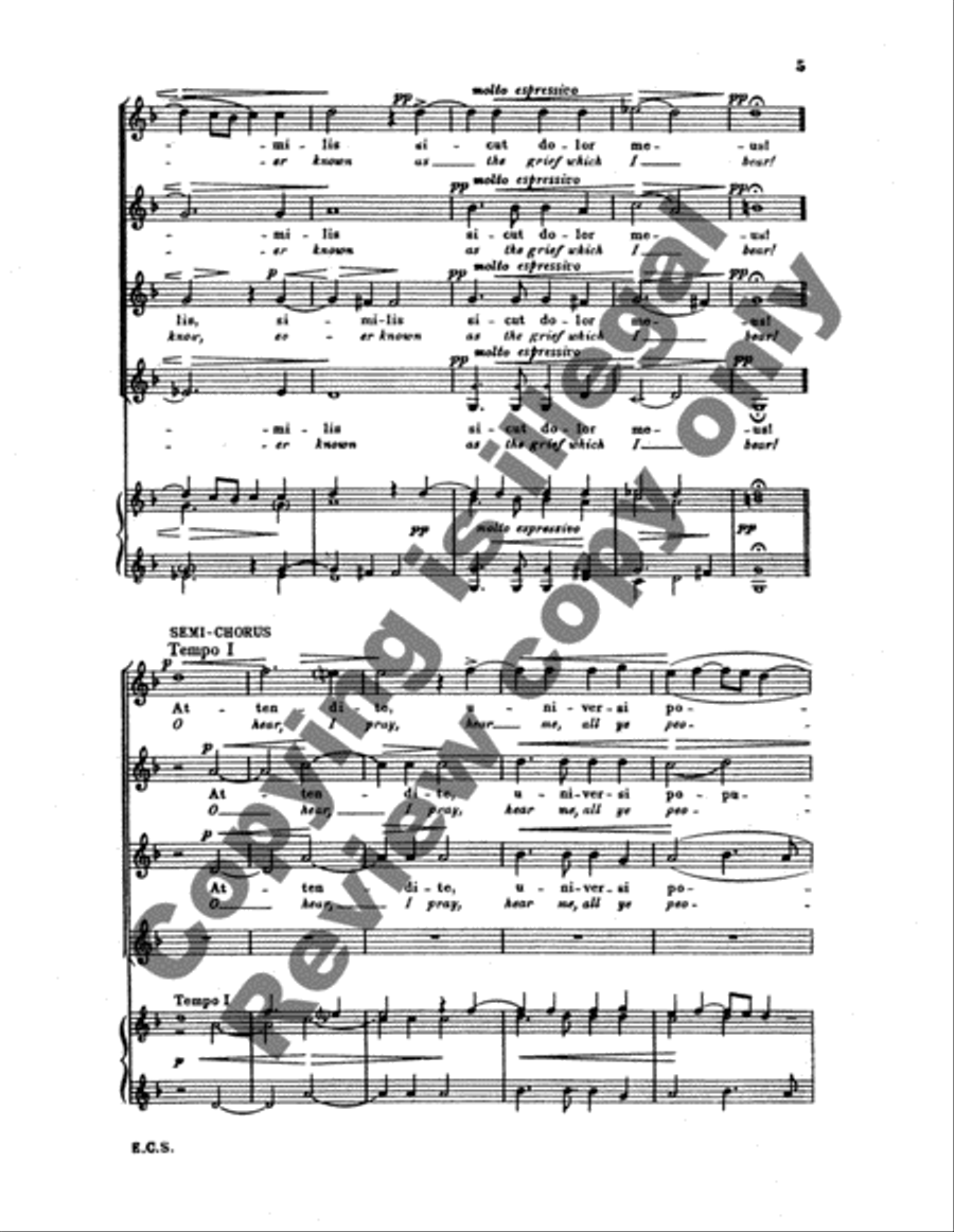 O vos omnes (O ye people) SSAA scores gallery preview page 4