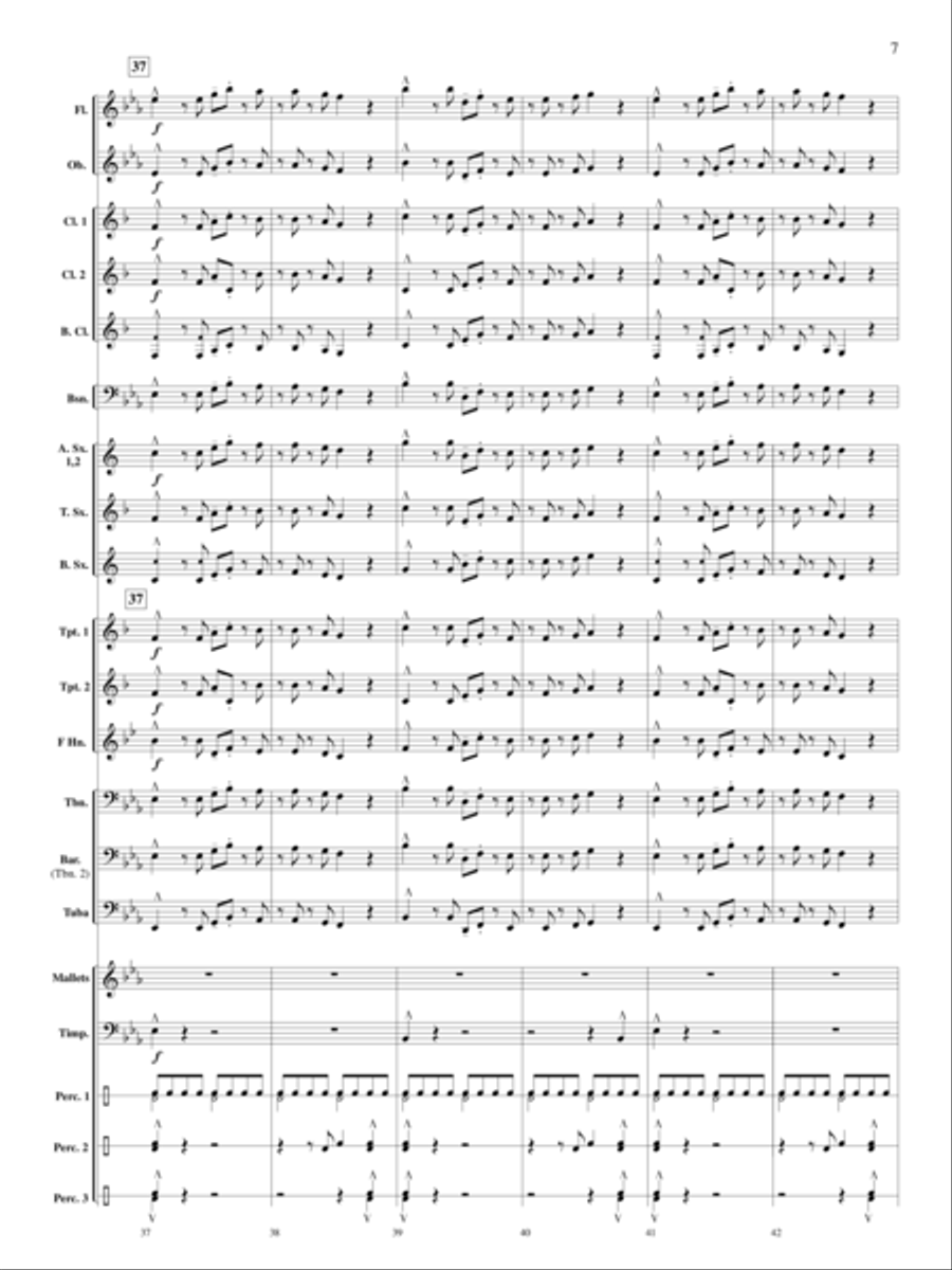 Santa Visits the Caribbean Concert Band scores gallery preview page 8