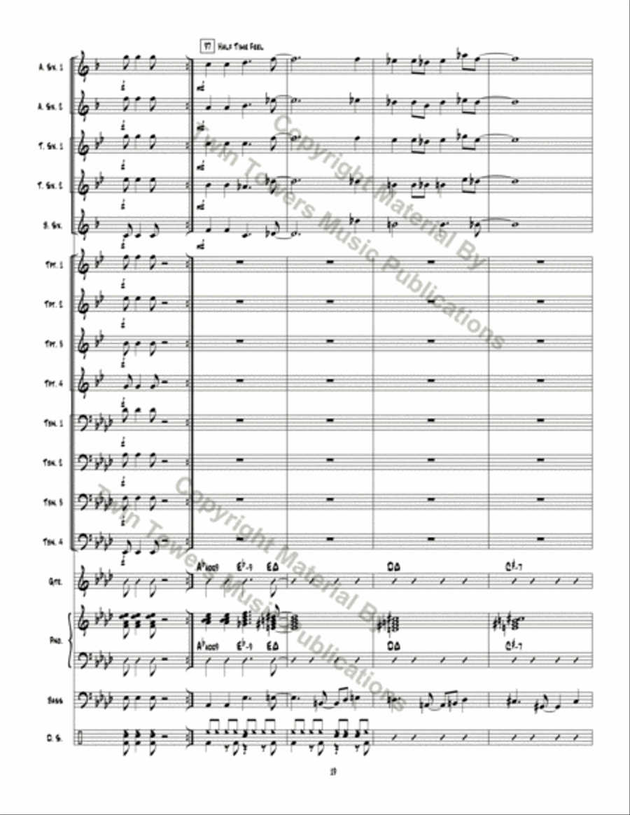 Optimistic Toasters Jazz Ensemble scores gallery preview page 20