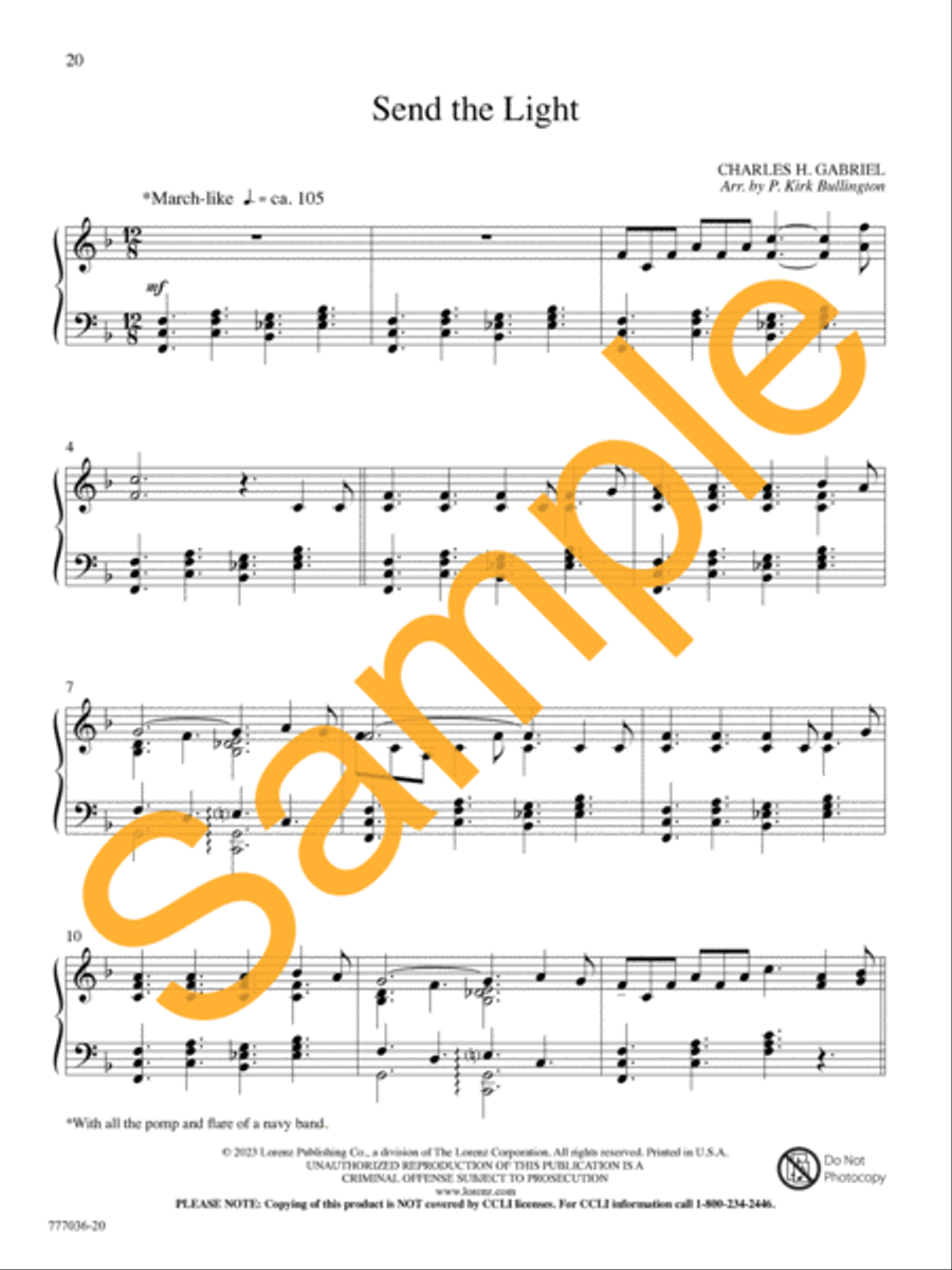 Thy Presence, My Light Piano Solo scores gallery preview page 19