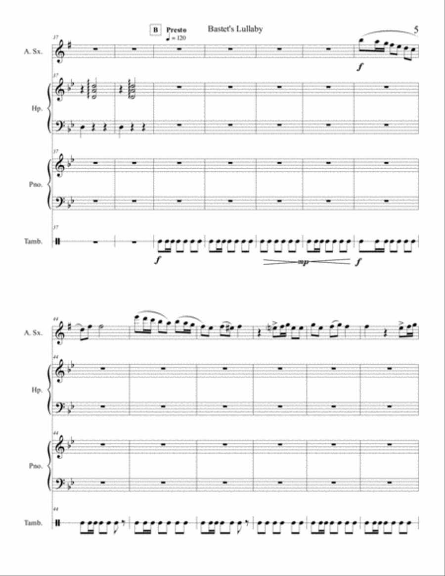 Bastet's Lullaby School and Community scores gallery preview page 6