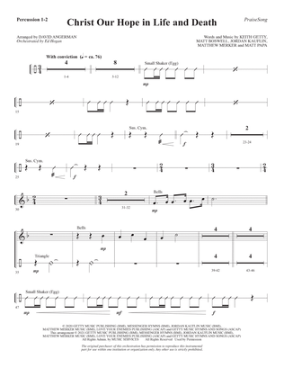 Christ Our Hope In Life And Death (arr. David Angerman) - Percussion 1 & 2
