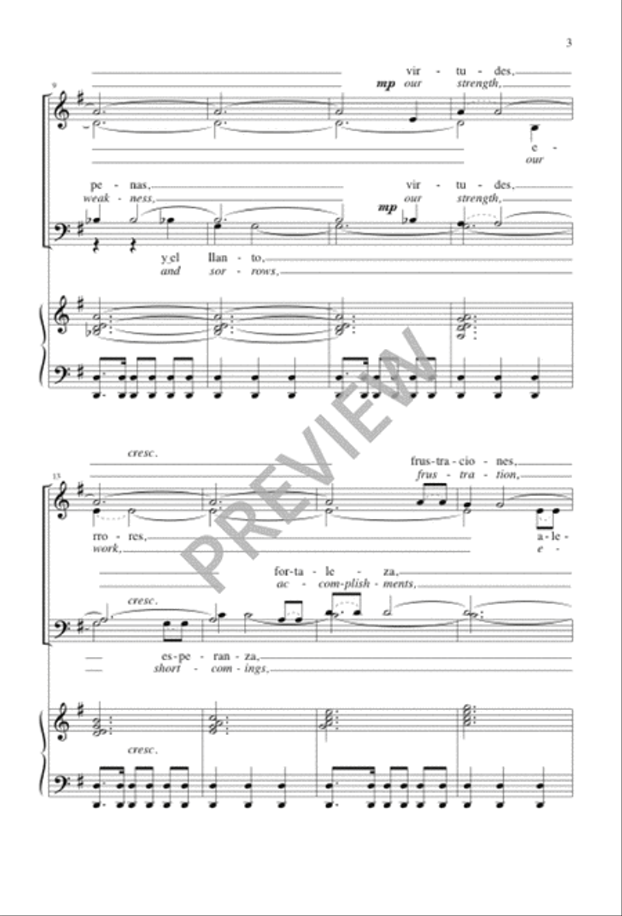 Te Ofrecemos Padre Nuestro / Let Us Offer to the Father 4-Part scores gallery preview page 4