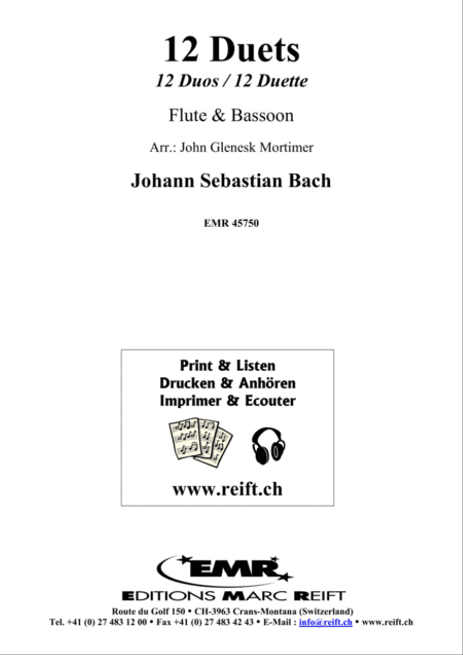 12 Duets Bassoon scores gallery preview page 2