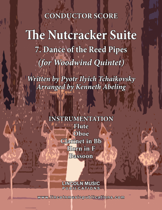 Book cover for The Nutcracker Suite - 7. Dance of the Reed Flutes (for Woodwind Quintet)