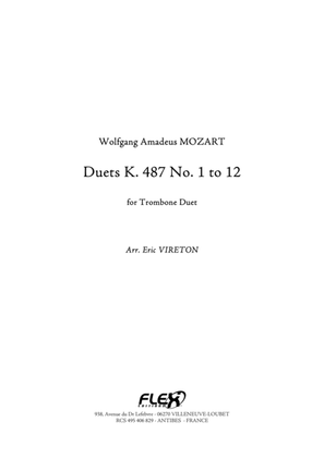 Book cover for Duet K 487 No. 1 to 12