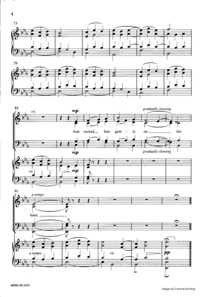 Sweet Was the Song the Virgin Sang (Choral Score) image number null