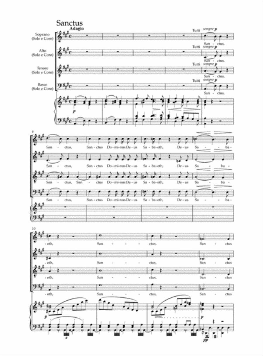 Mass C major op. 86 4-Part scores gallery preview page 3