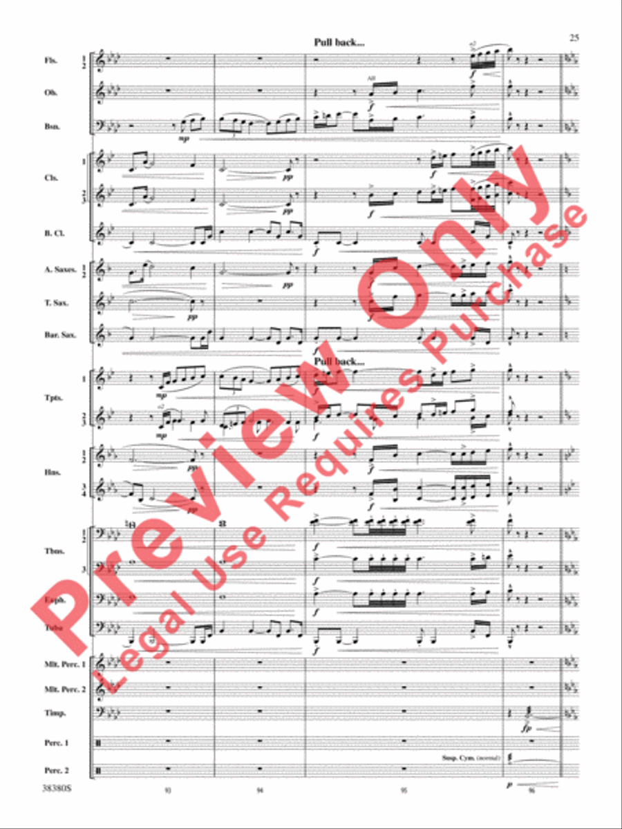 And In the End It Was Earth Concert Band scores gallery preview page 26