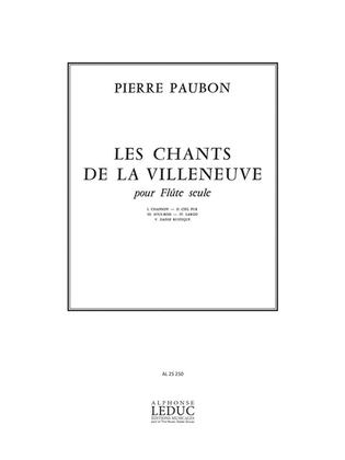 Les Chants De La Villeneuve (flute Solo)