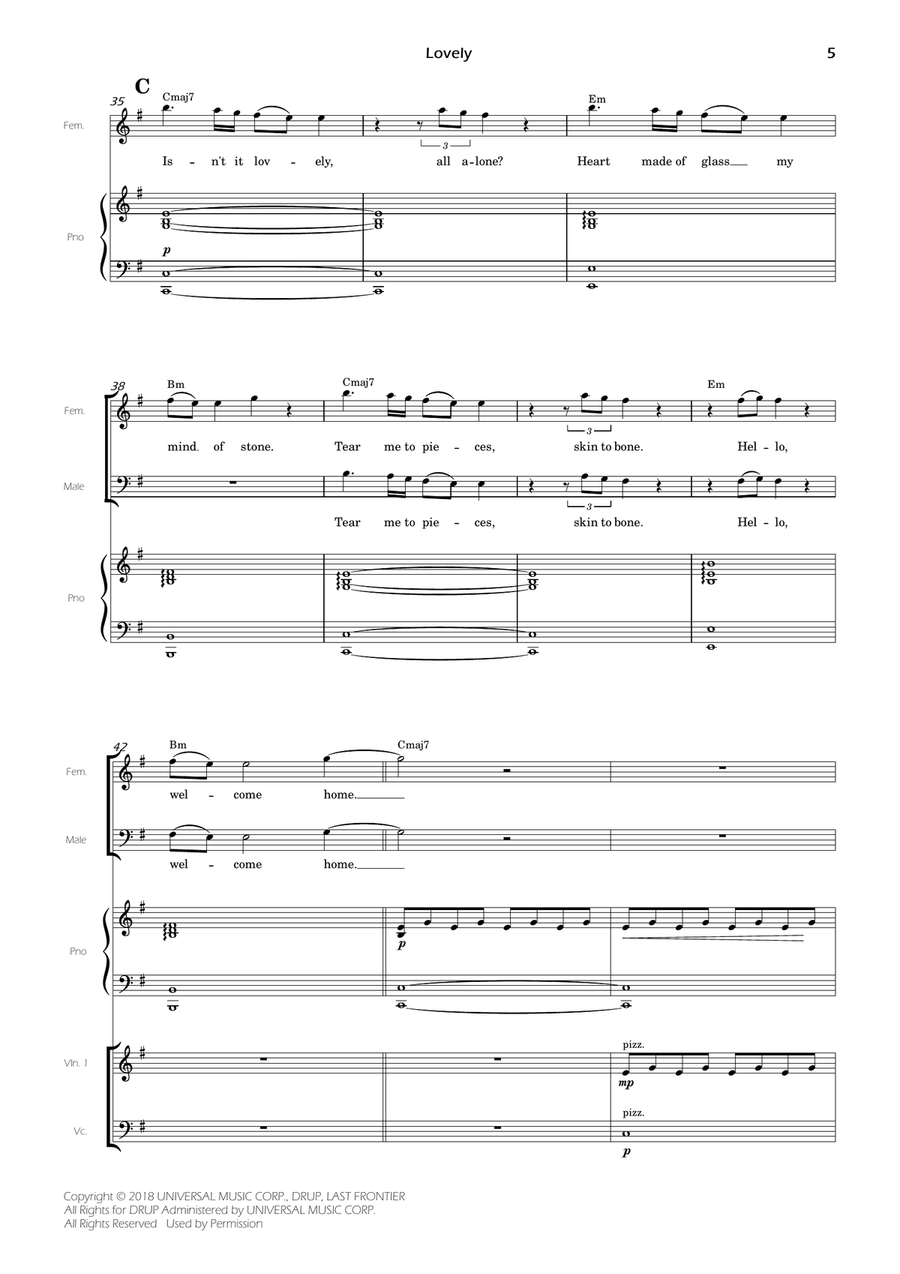 Lovely - Score Only Lovely - Score Only Large Ensemble scores gallery preview page 5
