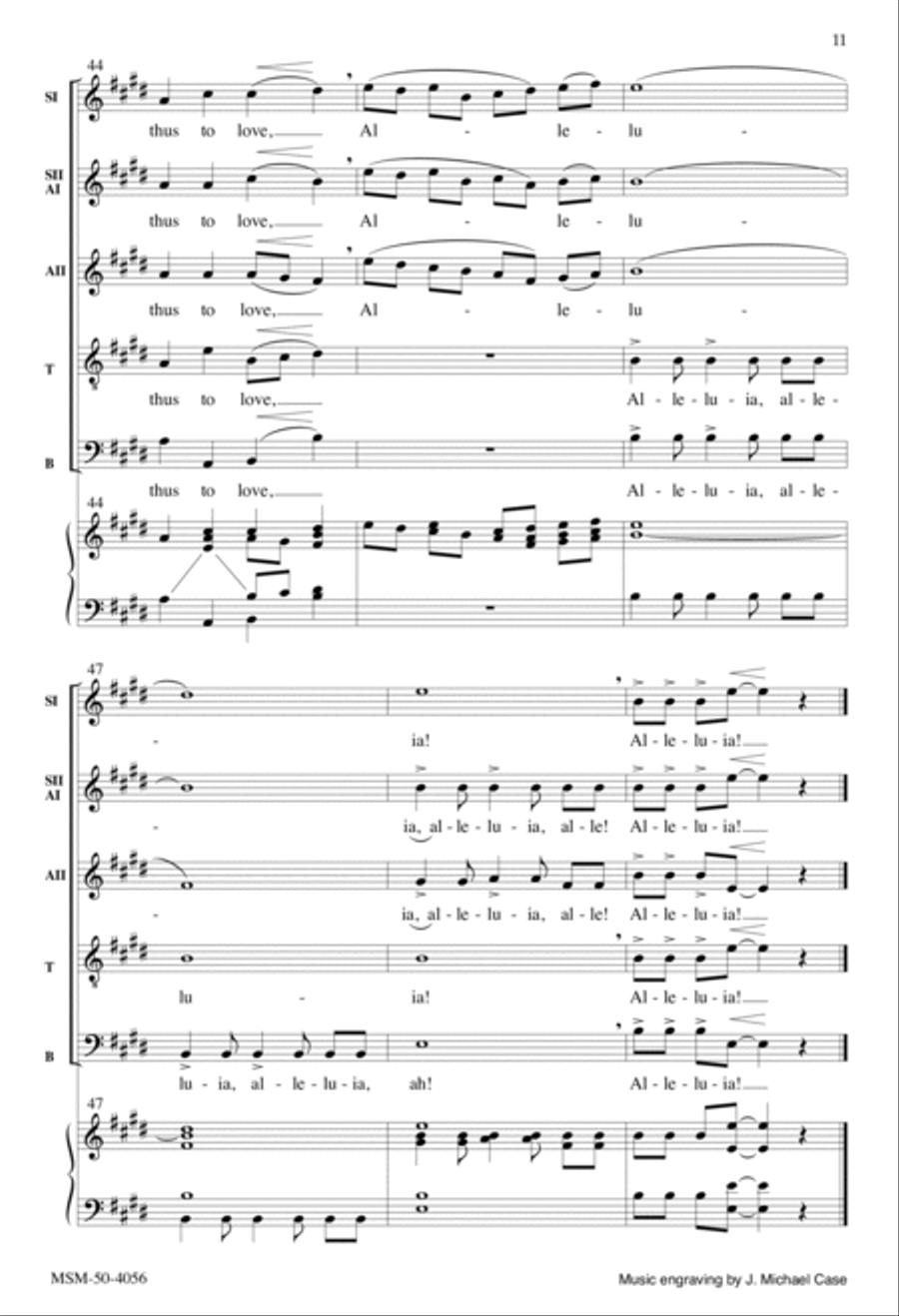 Christ the Lord Is Risen Today Divisi scores gallery preview page 10