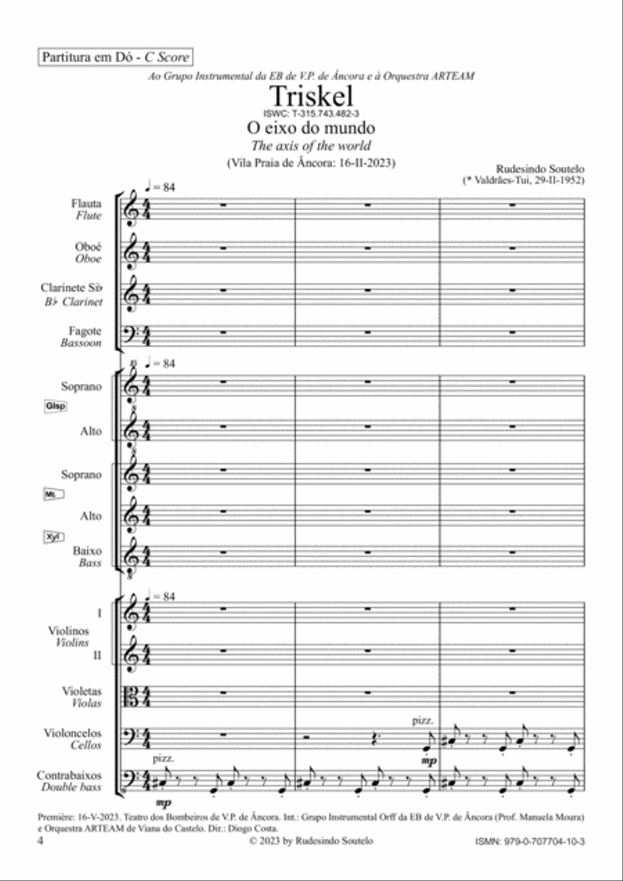 Triskel (Orff Instruments & Chamber Orchestra) - Score Only Chamber Music scores gallery preview page 4