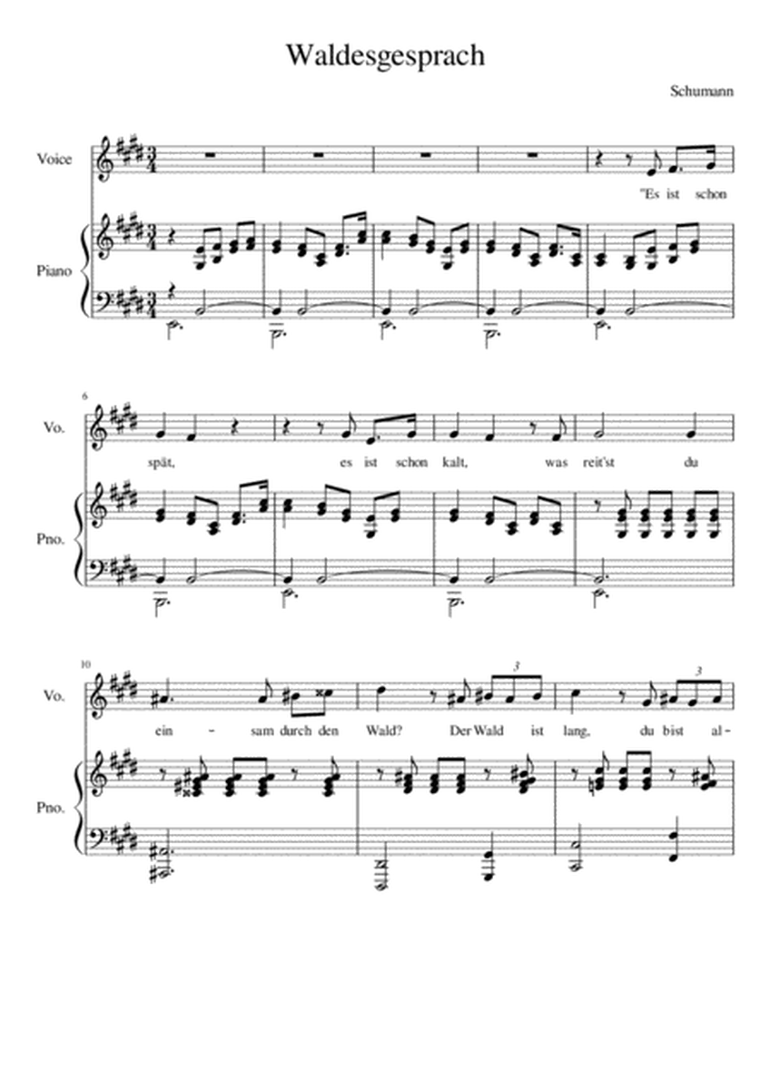 Waldesgesprach Op.39, No.3 - E Major