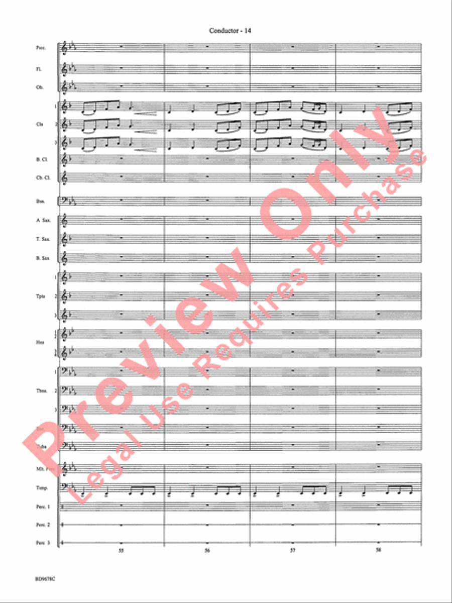 Through the Vulcan's Eye Concert Band scores gallery preview page 17