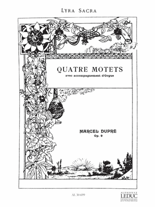 Book cover for Quatre Motets Avec Accompaniment D'orgue