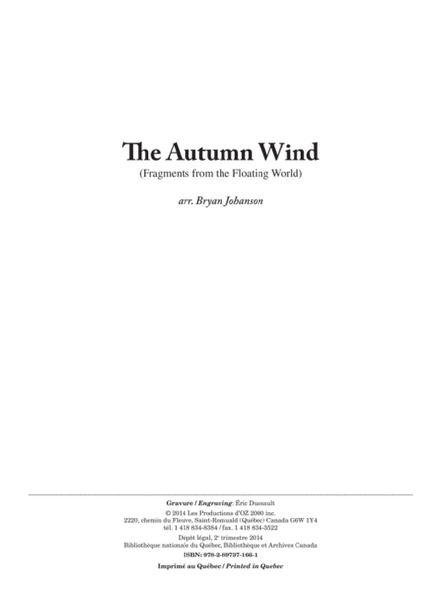 World Tour - The Autumn Wind - Japan