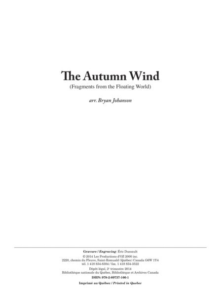 World Tour - The Autumn Wind - Japan