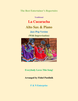 "La Cucaracha" (with Improvisation)-Piano Background for Alto Sax and Piano-Video