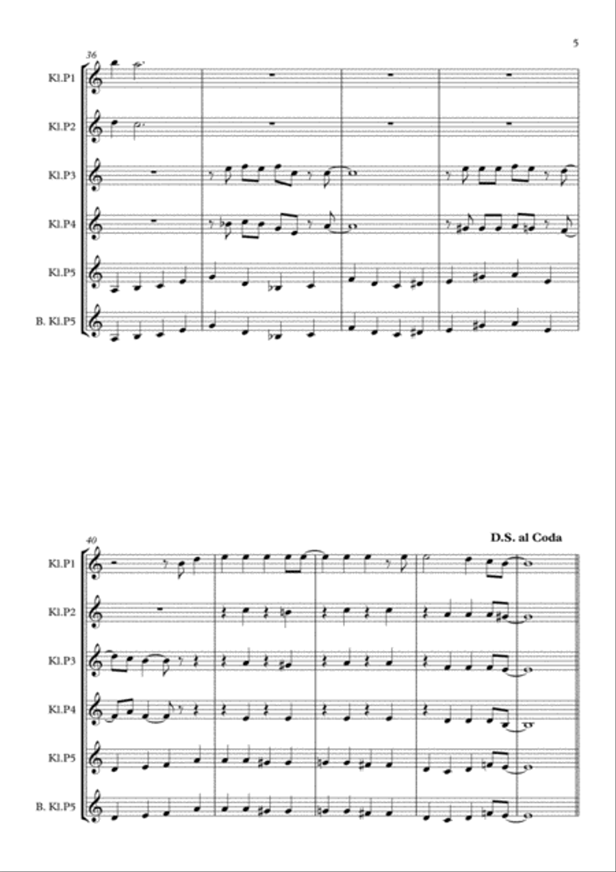 Michelle Woodwind Quintet scores gallery preview page 5