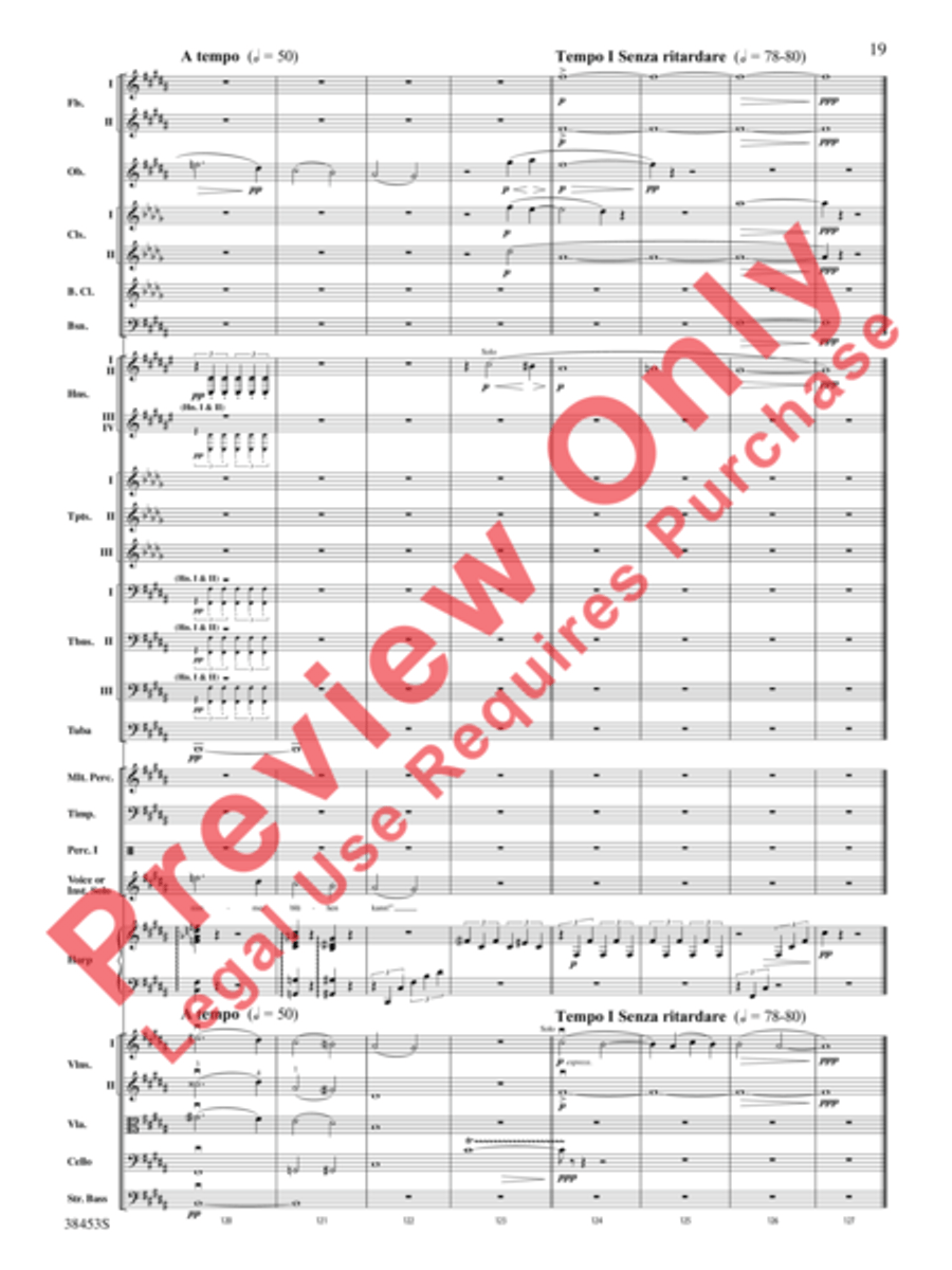 Ging heut Morgen übers Feld Full Orchestra scores gallery preview page 20