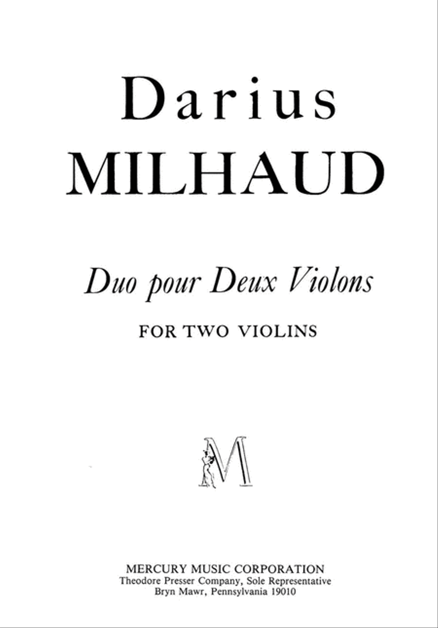 Duo Pour Deux Violons String Duet scores gallery preview page 1