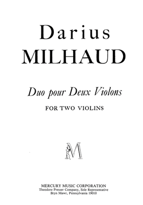 Book cover for Duo Pour Deux Violons
