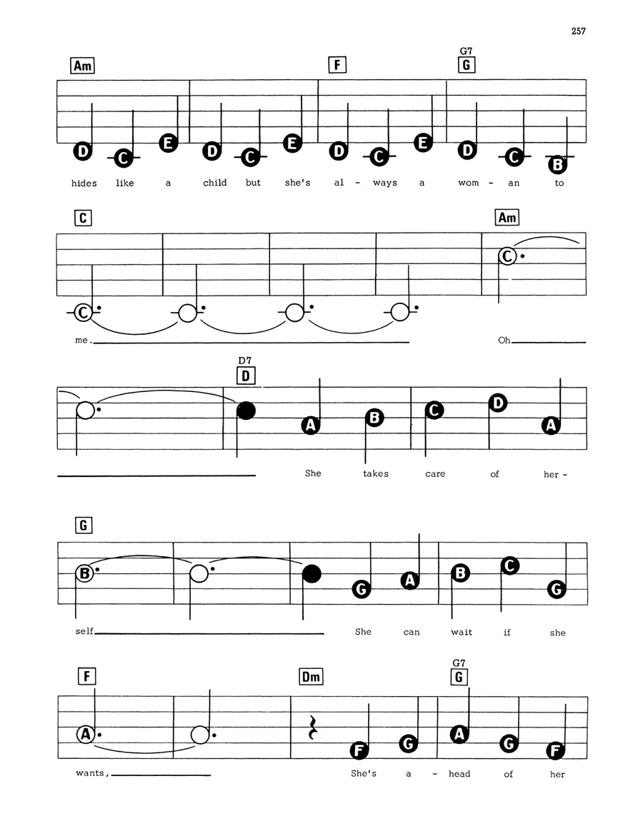 She's Always A Woman She's Always A Woman Electronic Keyboard scores gallery preview page 2