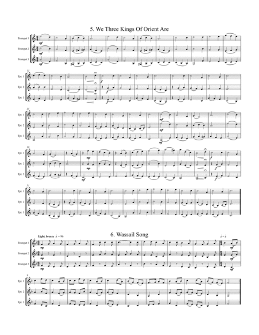 Christmas Trios, Vol. 2 Trumpet Trio scores gallery preview page 4