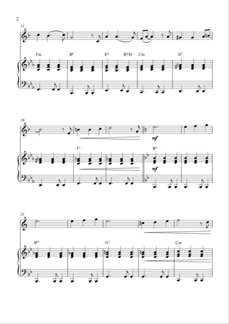You Light Up My Life Tenor Saxophone scores gallery preview page 2