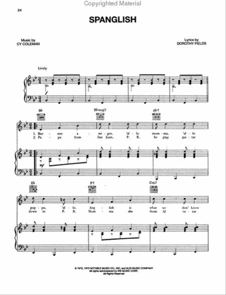 Seesaw (Vocal Selections) Piano, Vocal, Guitar scores gallery preview page 4