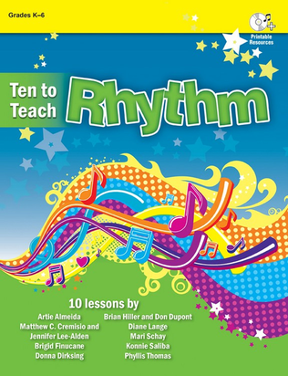 Book cover for Ten to Teach Rhythm