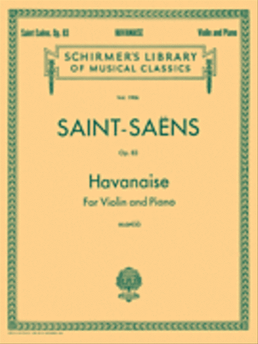 Havanaise, Op. 83 Havanaise, Op. 83 Violin Solo scores gallery preview page 1