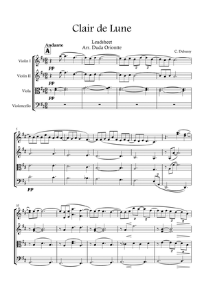 Clair de Lune (String Quartet)