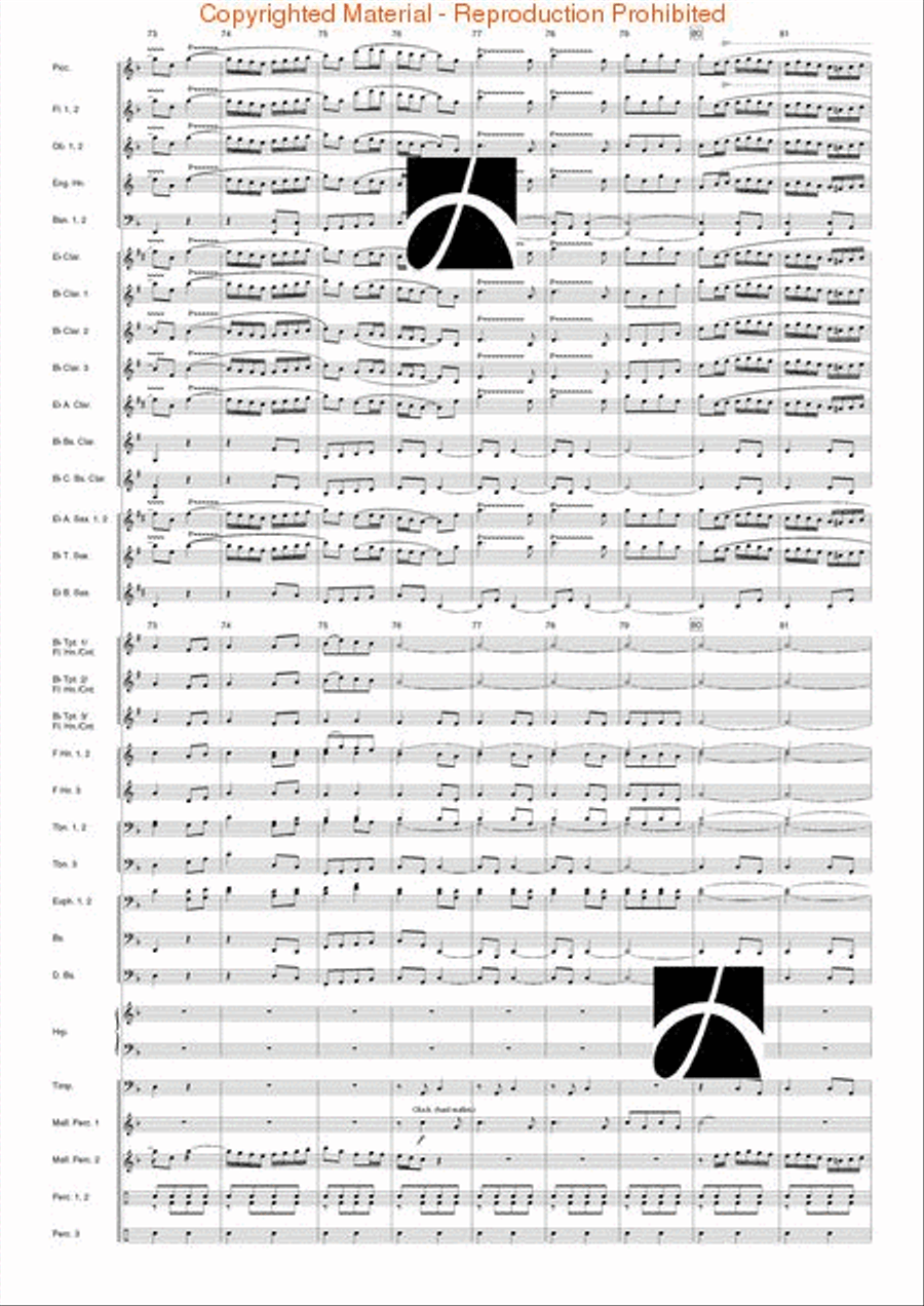 Tanczi Concert Band scores gallery preview page 48