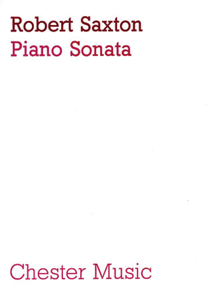Book cover for Robert Saxton: Piano Sonata