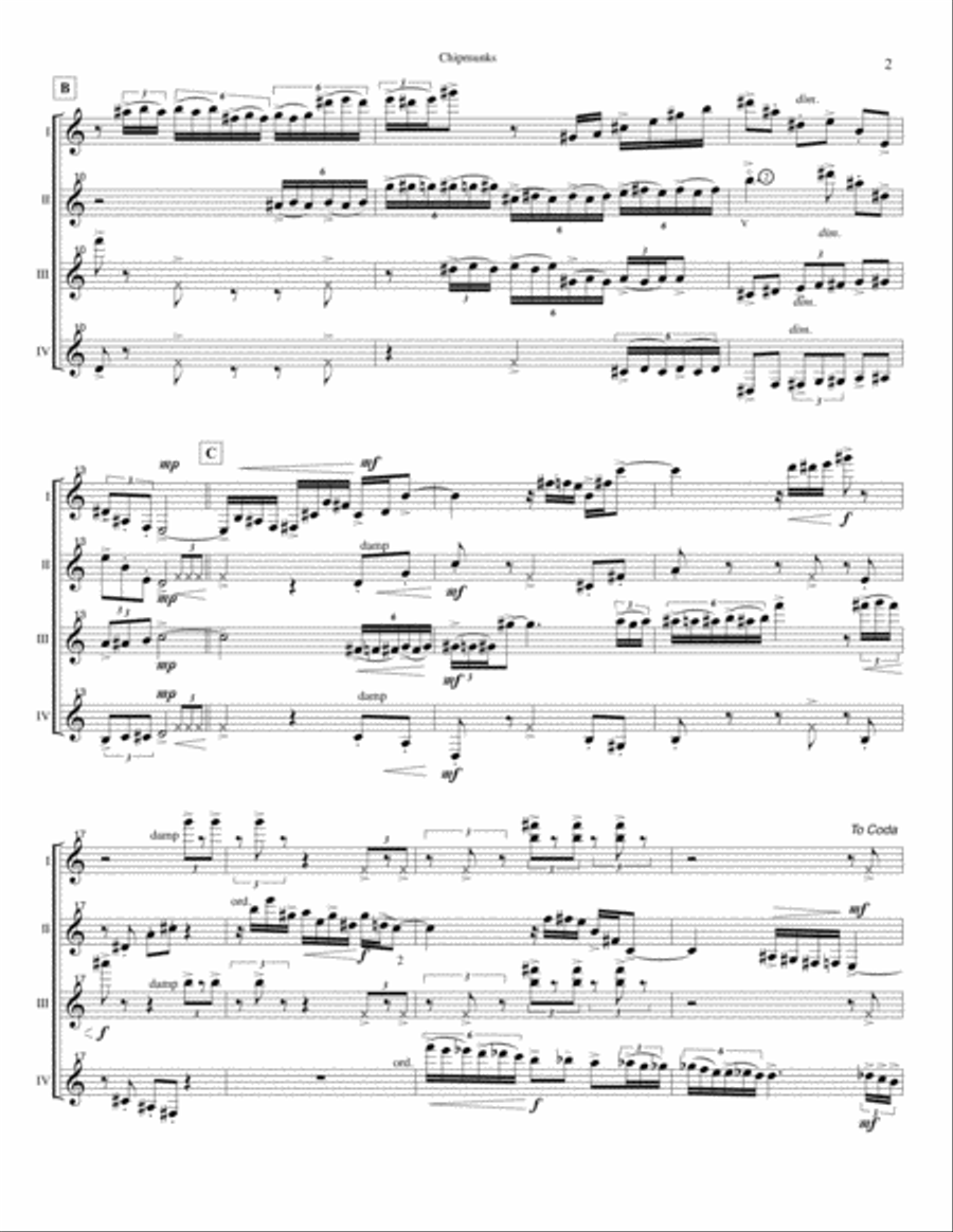 Chipmunks Small Ensemble scores gallery preview page 2