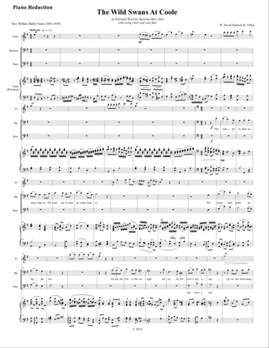 The Wild Swans at Coole Small Ensemble scores gallery preview page 3