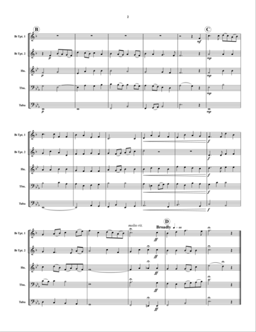 Confidence Brass Quintet scores gallery preview page 2
