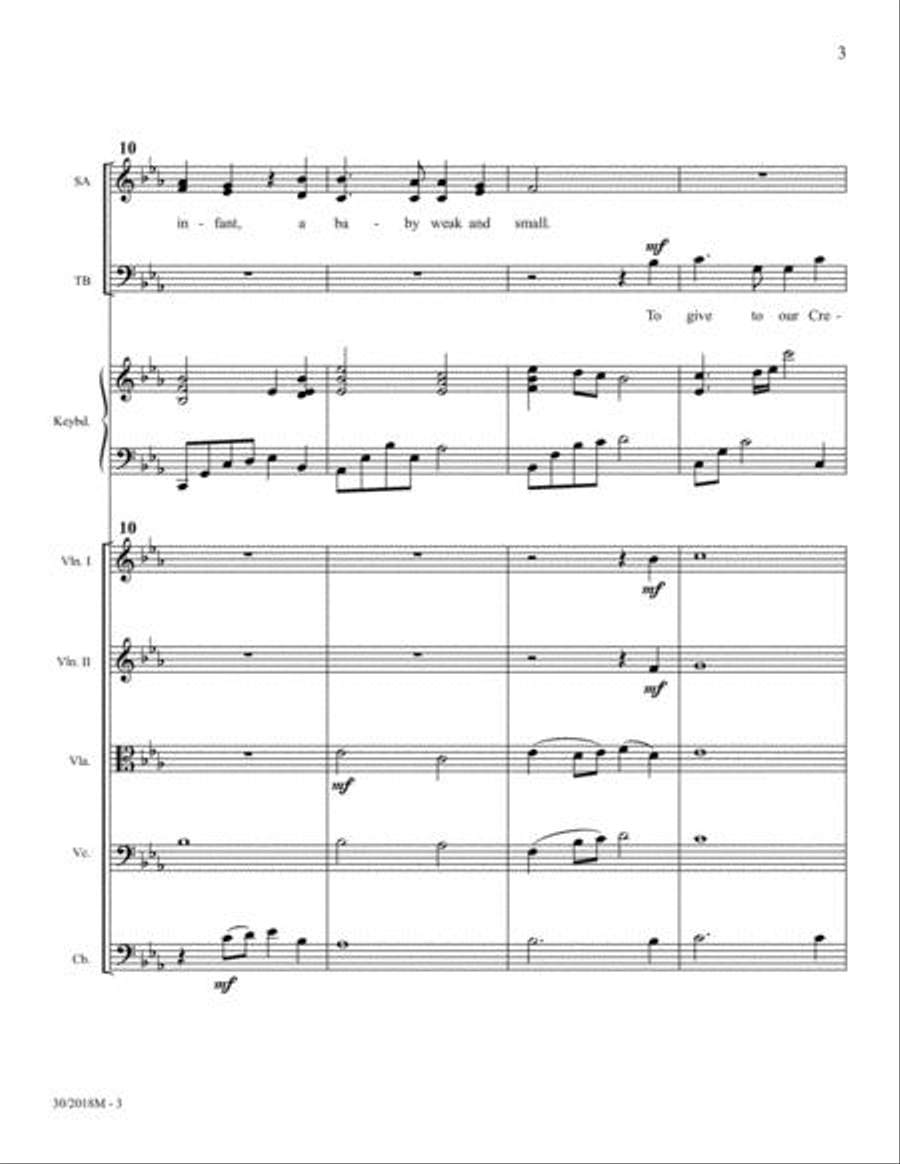 Christmas Grace - String Orchestra Score and Parts Choir scores gallery preview page 4